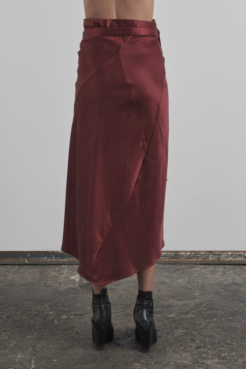 DISTORTION WRAP SKIRT – Skirt, LEON EMANUEL BLANCK