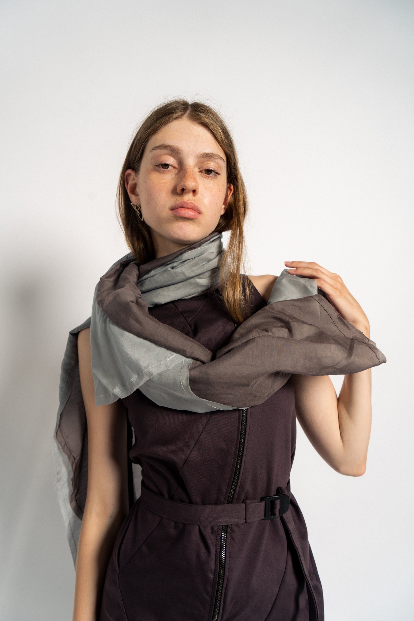 DISTORTION 2 LAYER SCARF