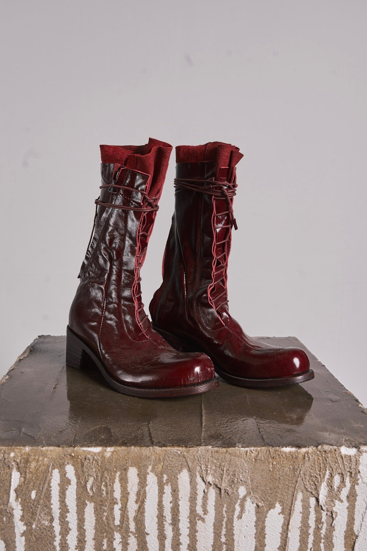 DISTORTION HEELED COMBAT BOOT