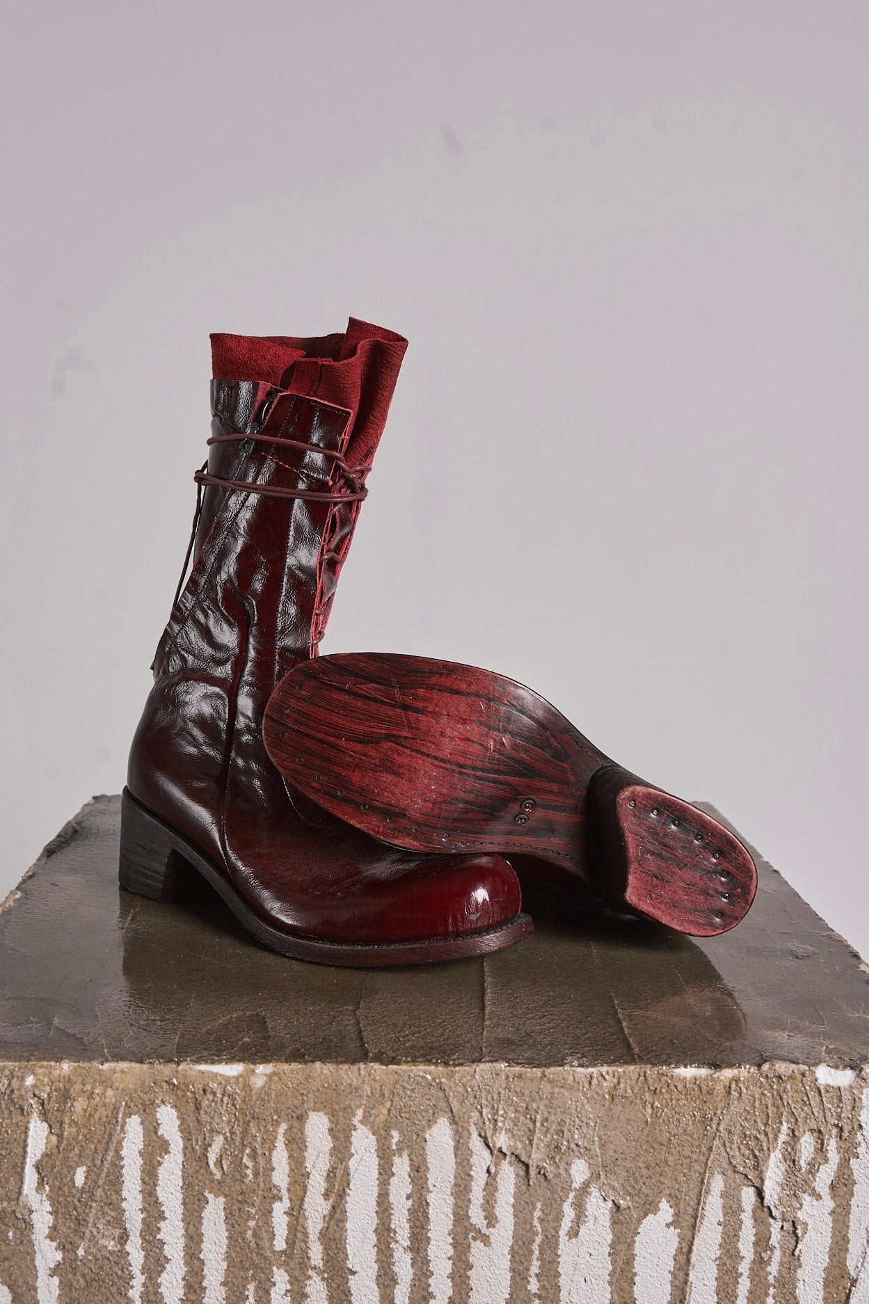 DISTORTION HEELED COMBAT BOOT