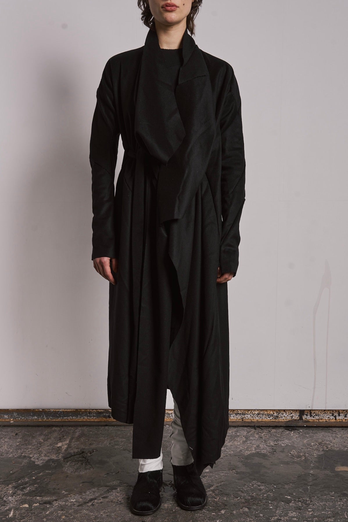 DISTORTION BELTED CARDIGAN