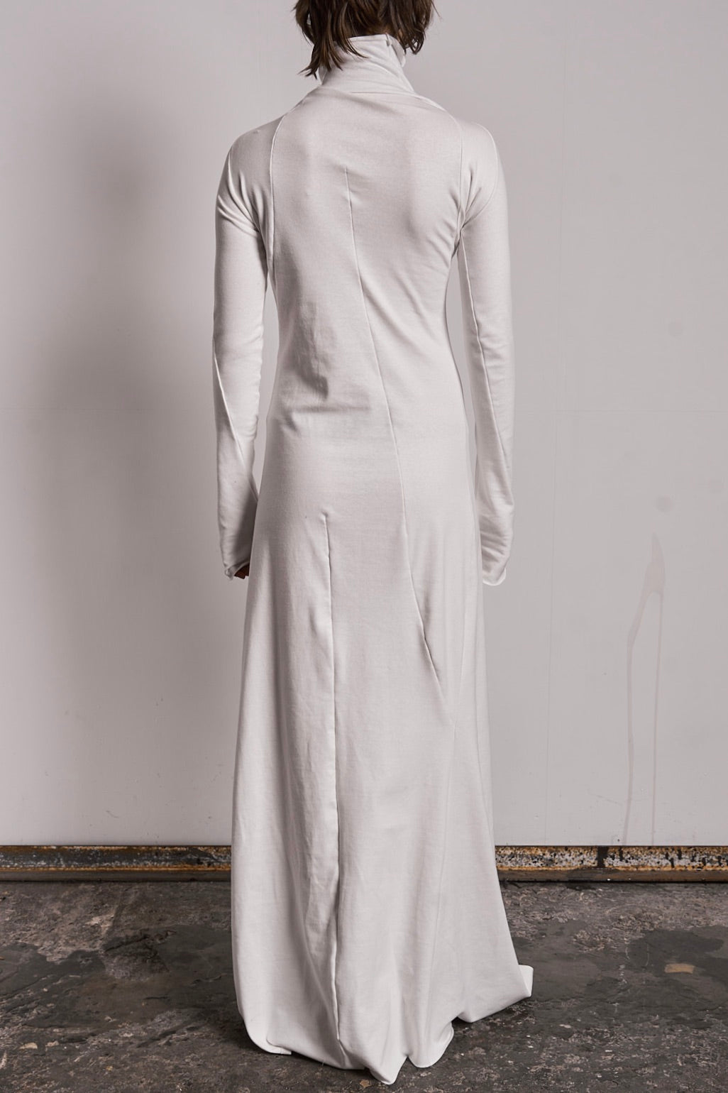 DISTORTION TURTLENECK DRESS