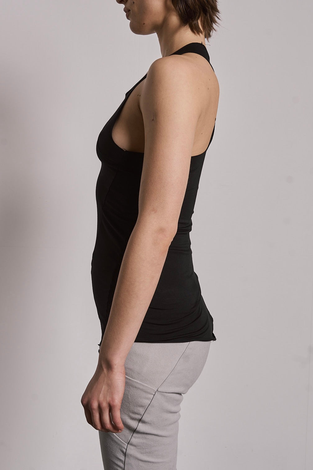 DISTORTION FITTED TANK TOP