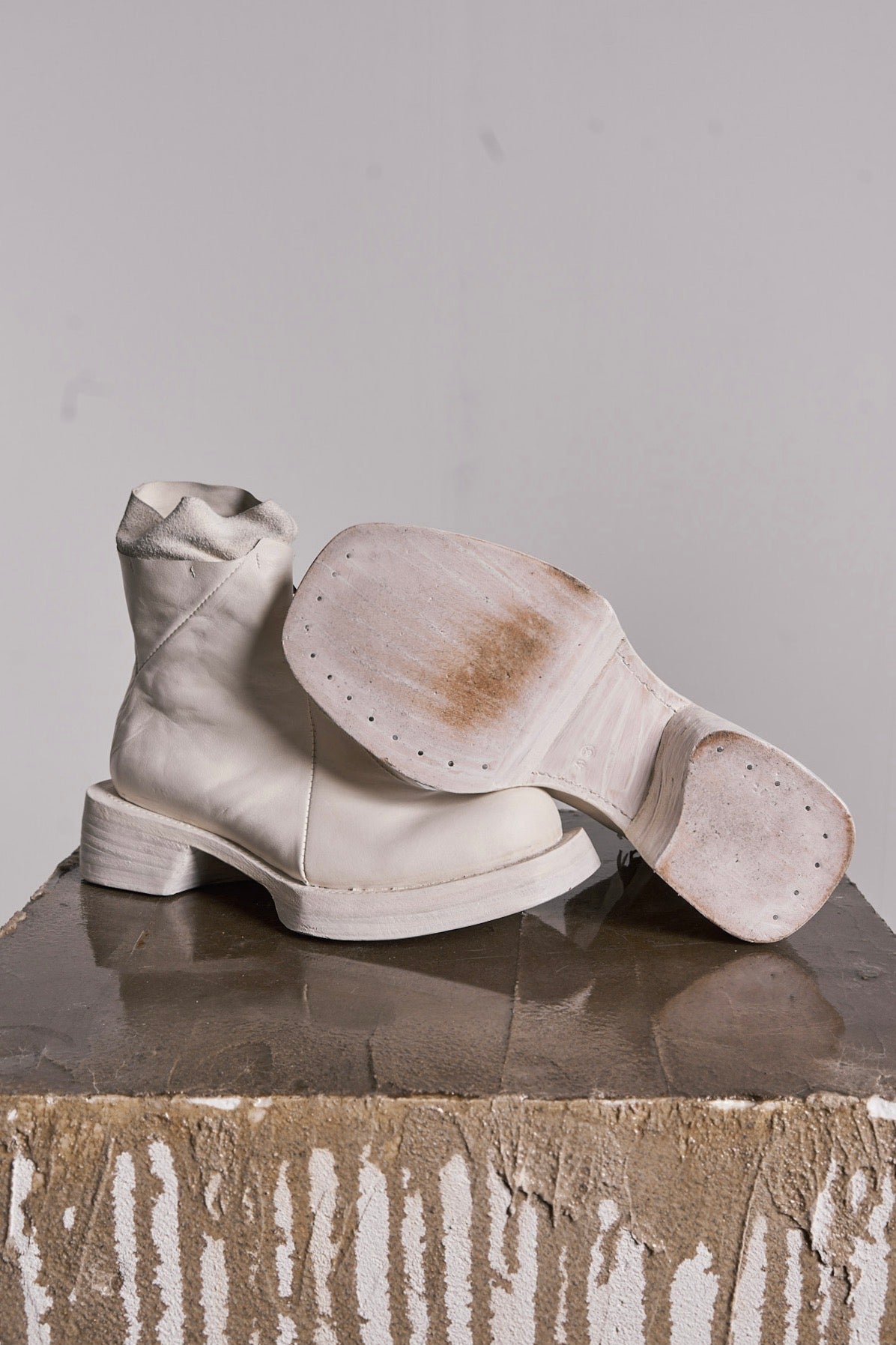 DISTORTION SCULPTURE ANKLE BOOT
