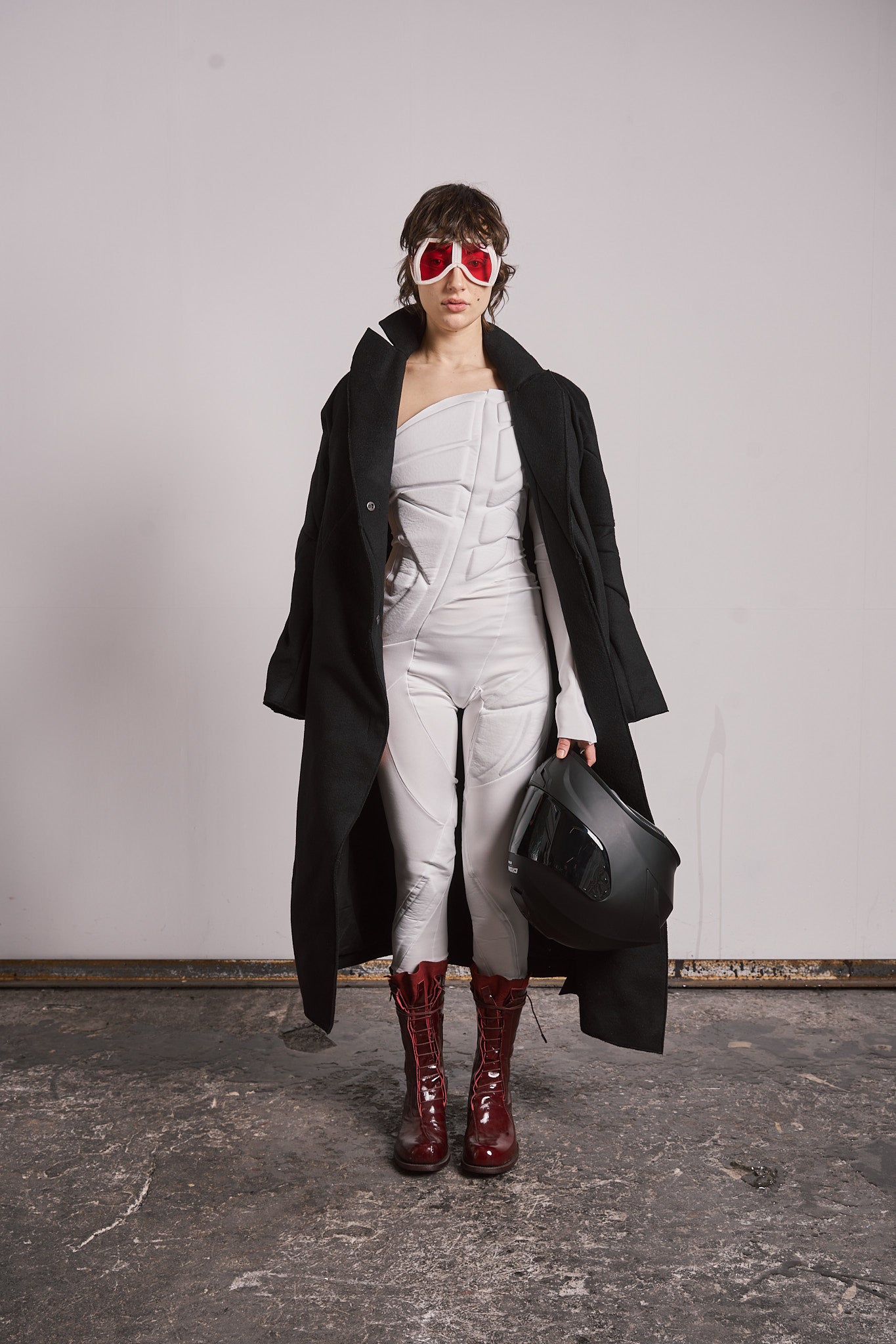 DISTORTION PADDED ONESIE