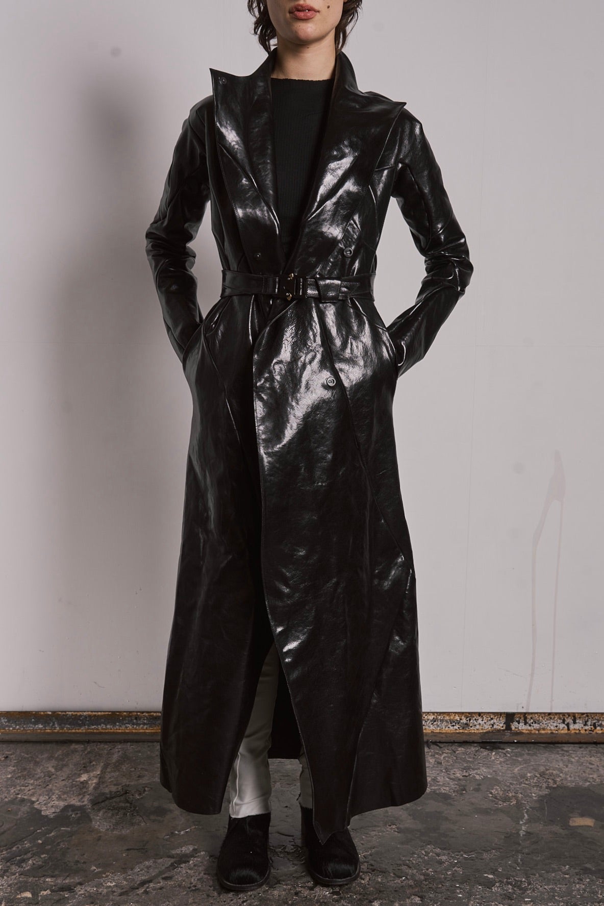 DISTORTION BIKER COAT