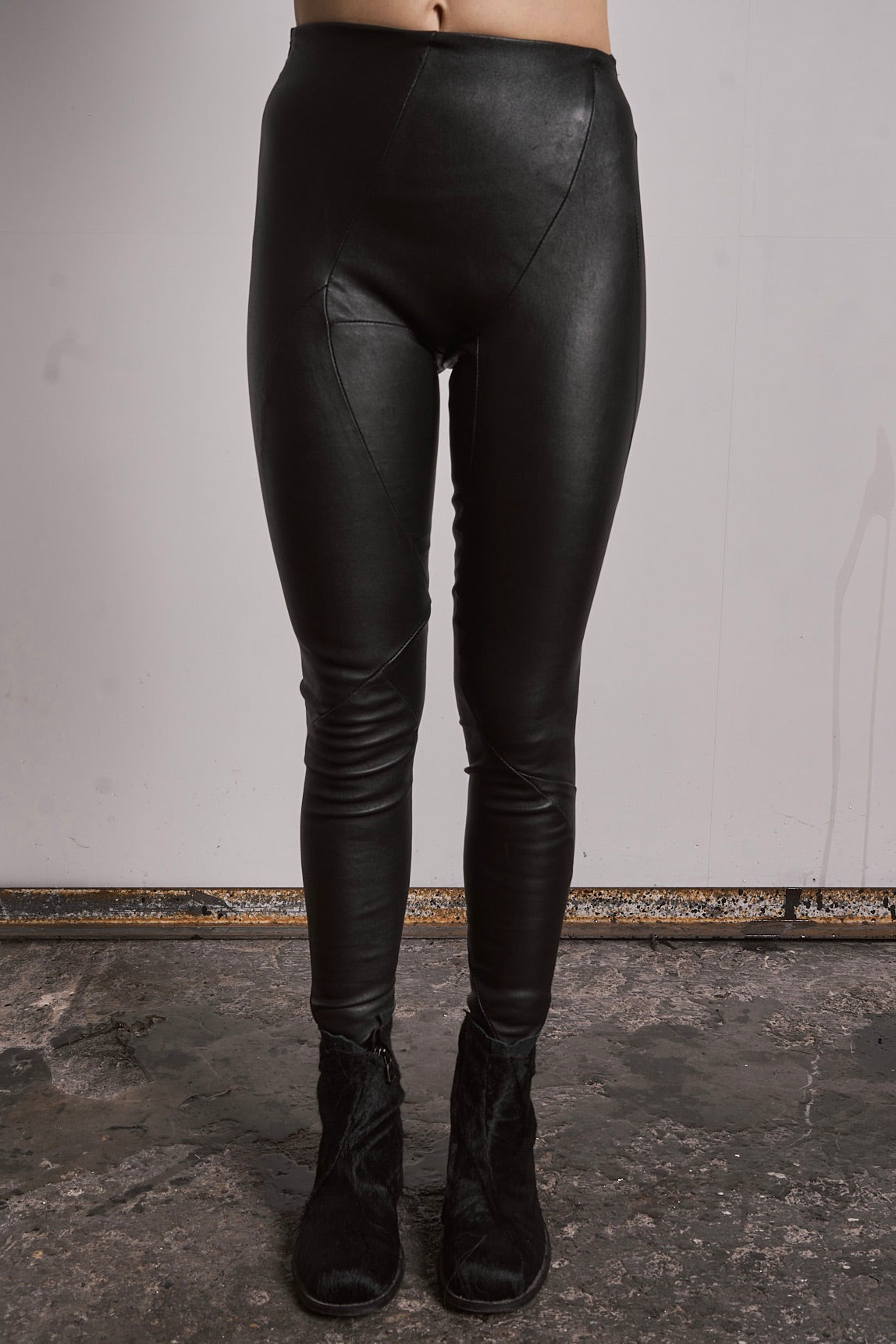 DISTORTION LEGGINGS ZIPPED