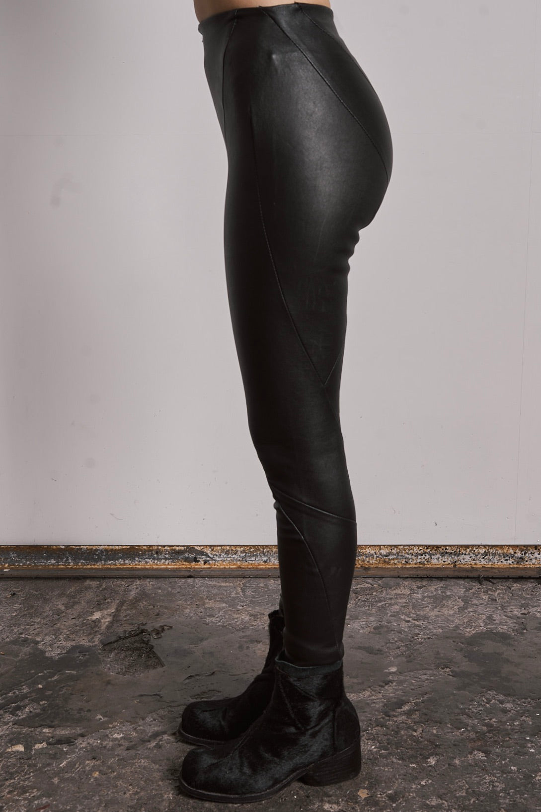 DISTORTION LEGGINGS ZIPPED