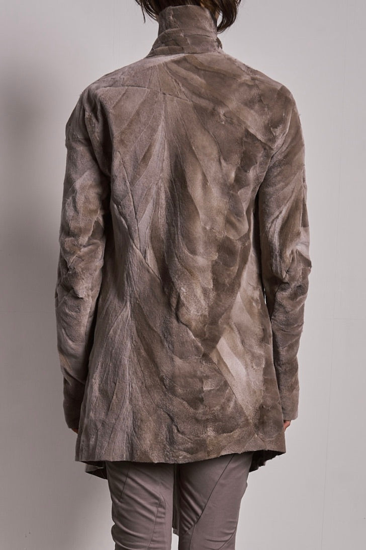 DISTORTION FOLDOVER COAT