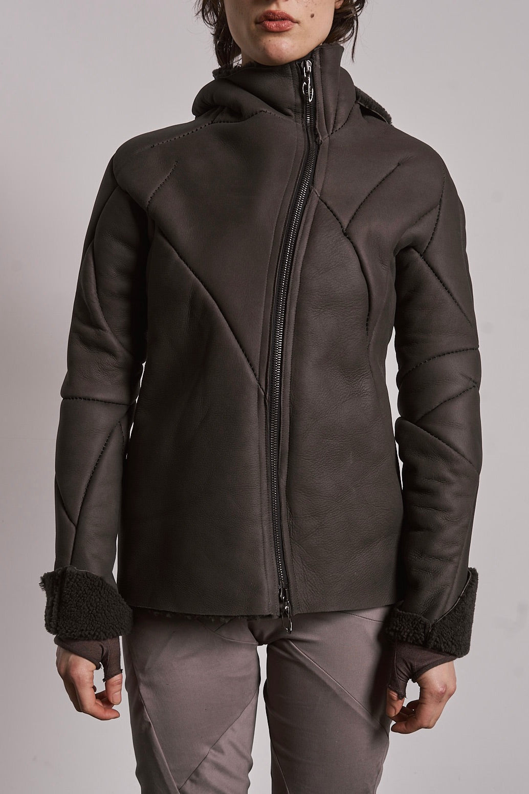 DISTORTION SHORT HOODED JACKET