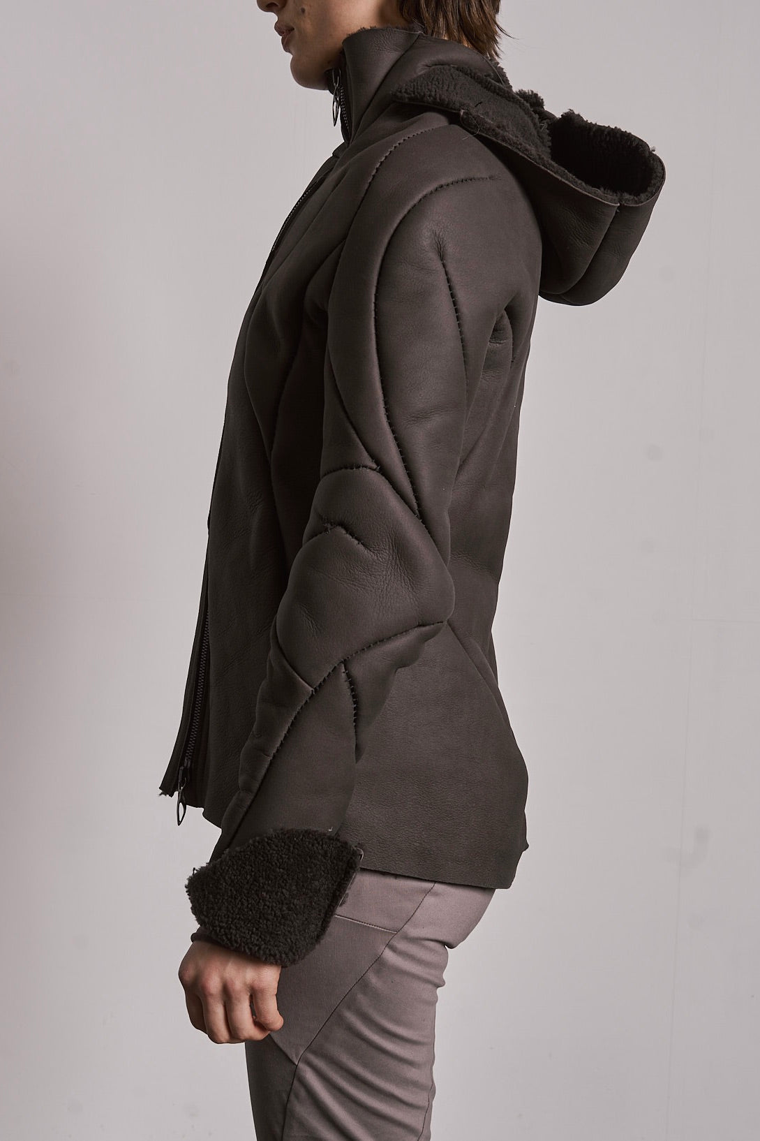 DISTORTION SHORT HOODED JACKET