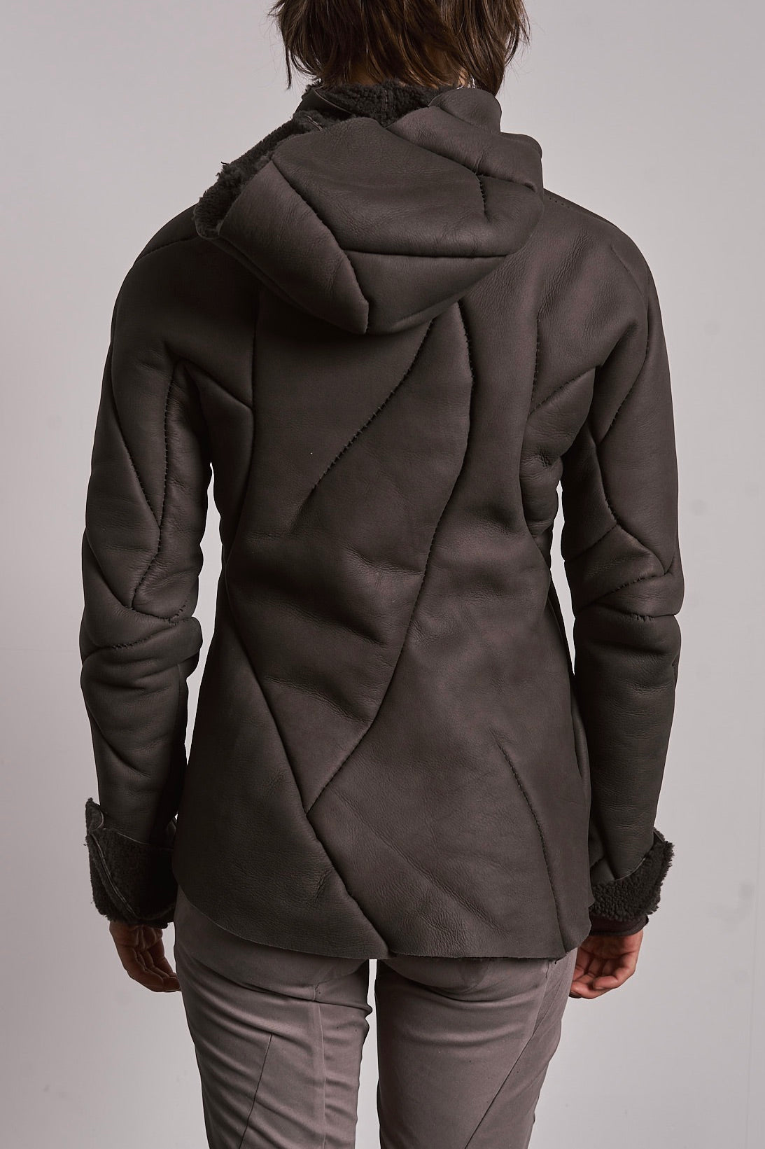 DISTORTION SHORT HOODED JACKET