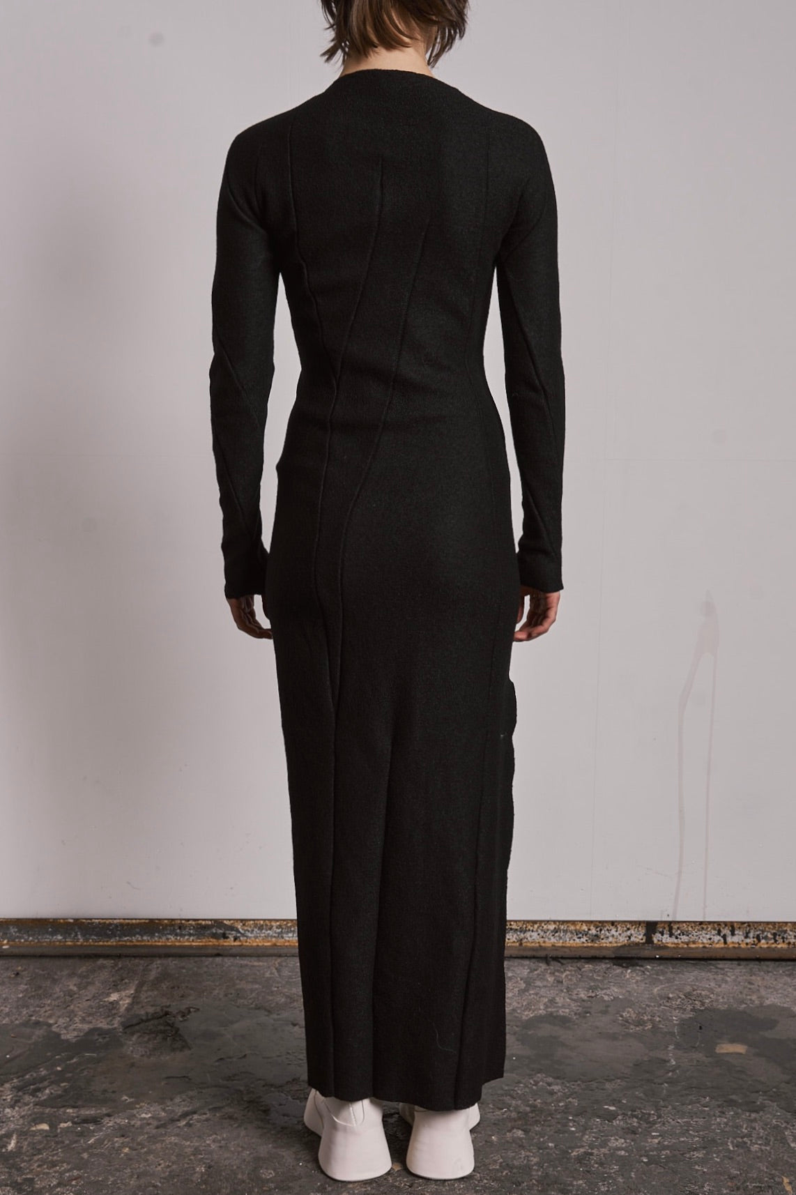 DISTORTION ANKLE DRESS LONG SLEEVE