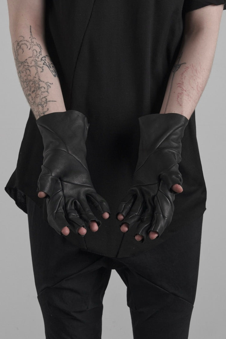 DISTORTION 5 FINGERLESS GLOVES – Gloves, LEON EMANUEL BLANCK