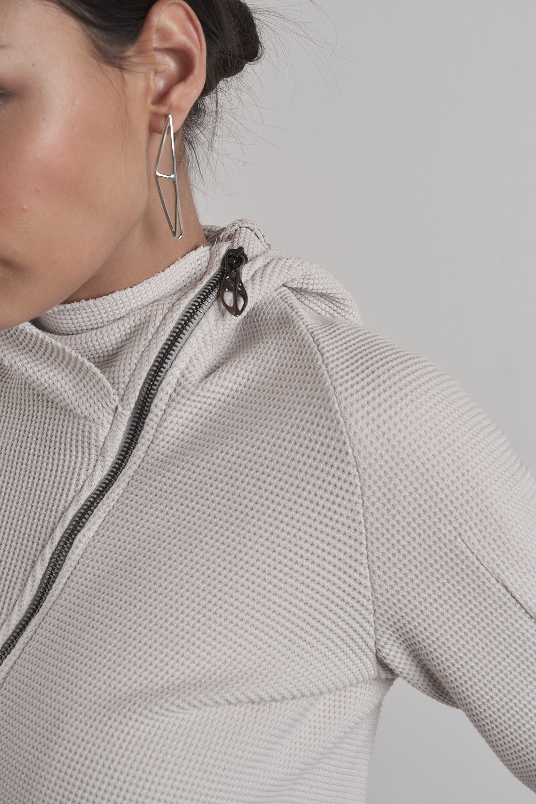DISTORTION ZIPPED HOODIE – Hoodie, LEON EMANUEL BLANCK
