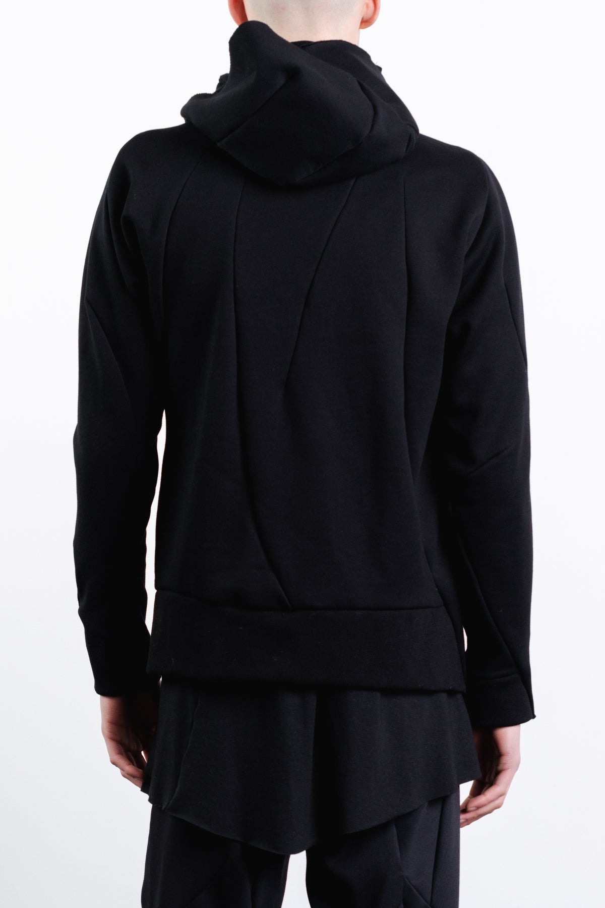 DISTORTION SHORT HOODIE W/ ZIP