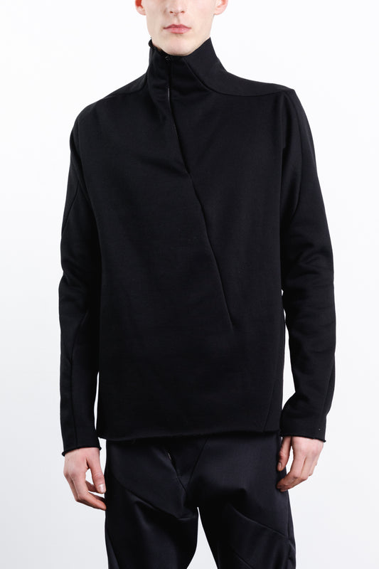 DISTORTION HALF ZIP SWEATER