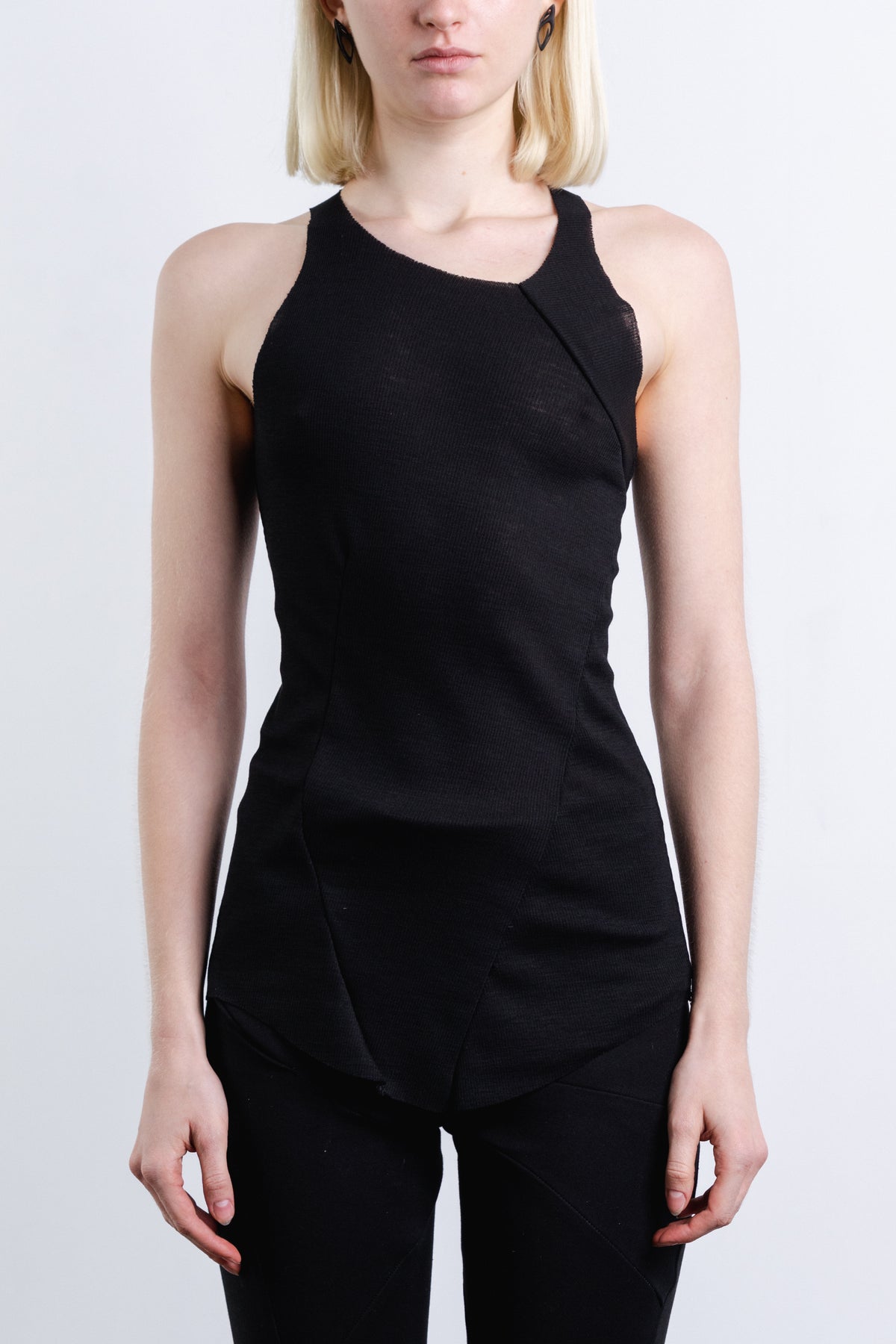 DISTORTION FITTED TANK TOP