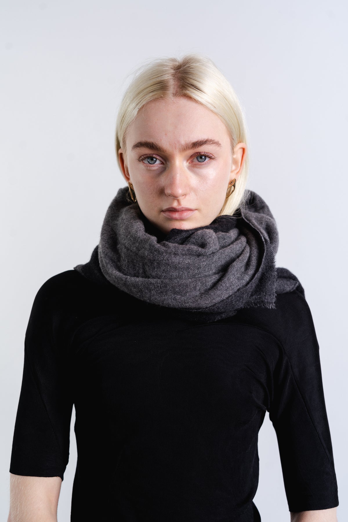 DISTORTION DOUBLE FACE SCARF