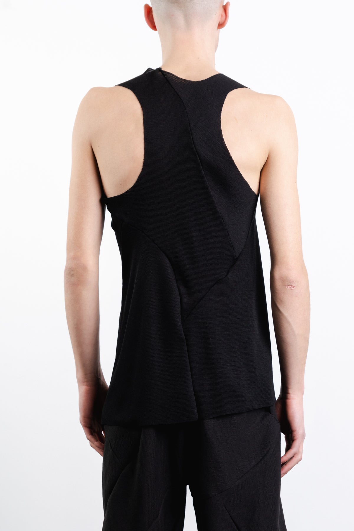 DISTORTION FITTED TANK TOP