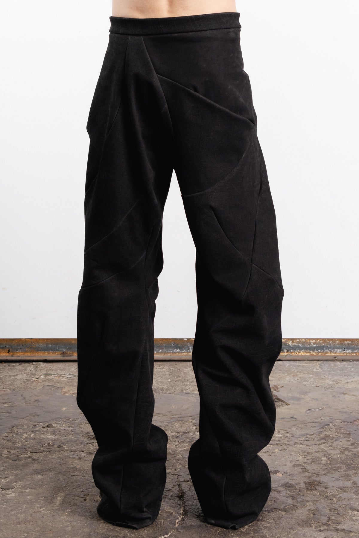 DISTORTION HIGH WAIST BAGGY PANTS