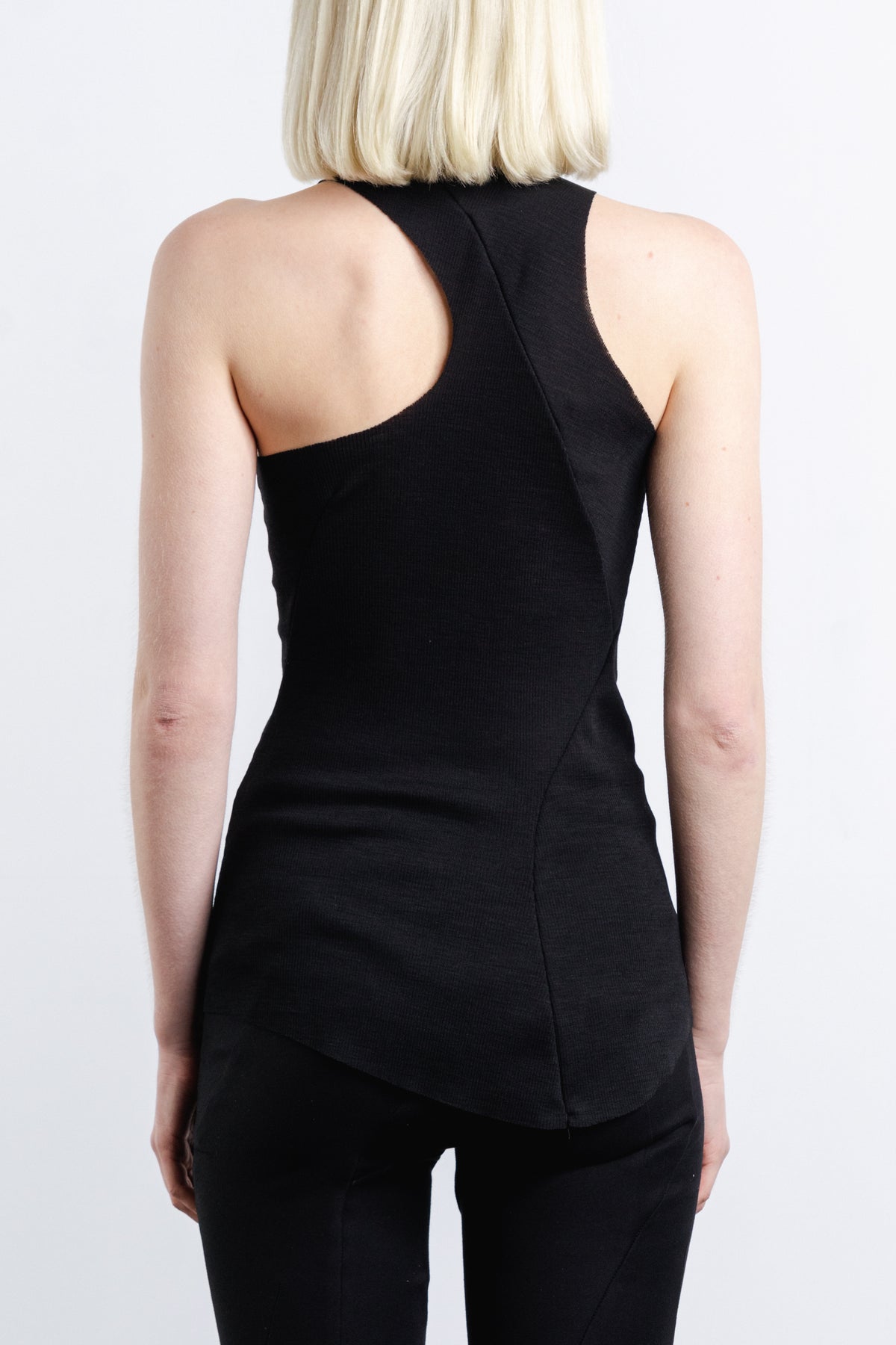 DISTORTION FITTED TANK TOP