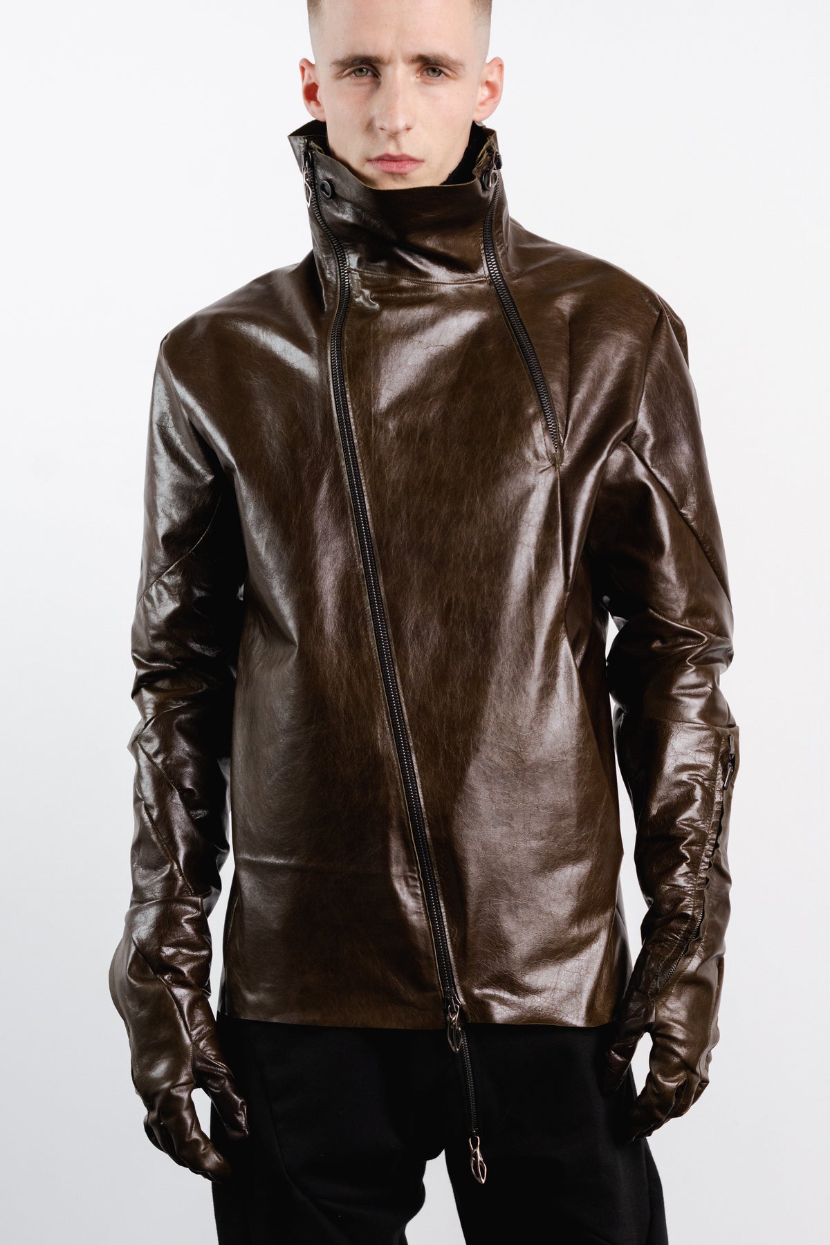 DISTORTION GLOVED STRAIT JACKET