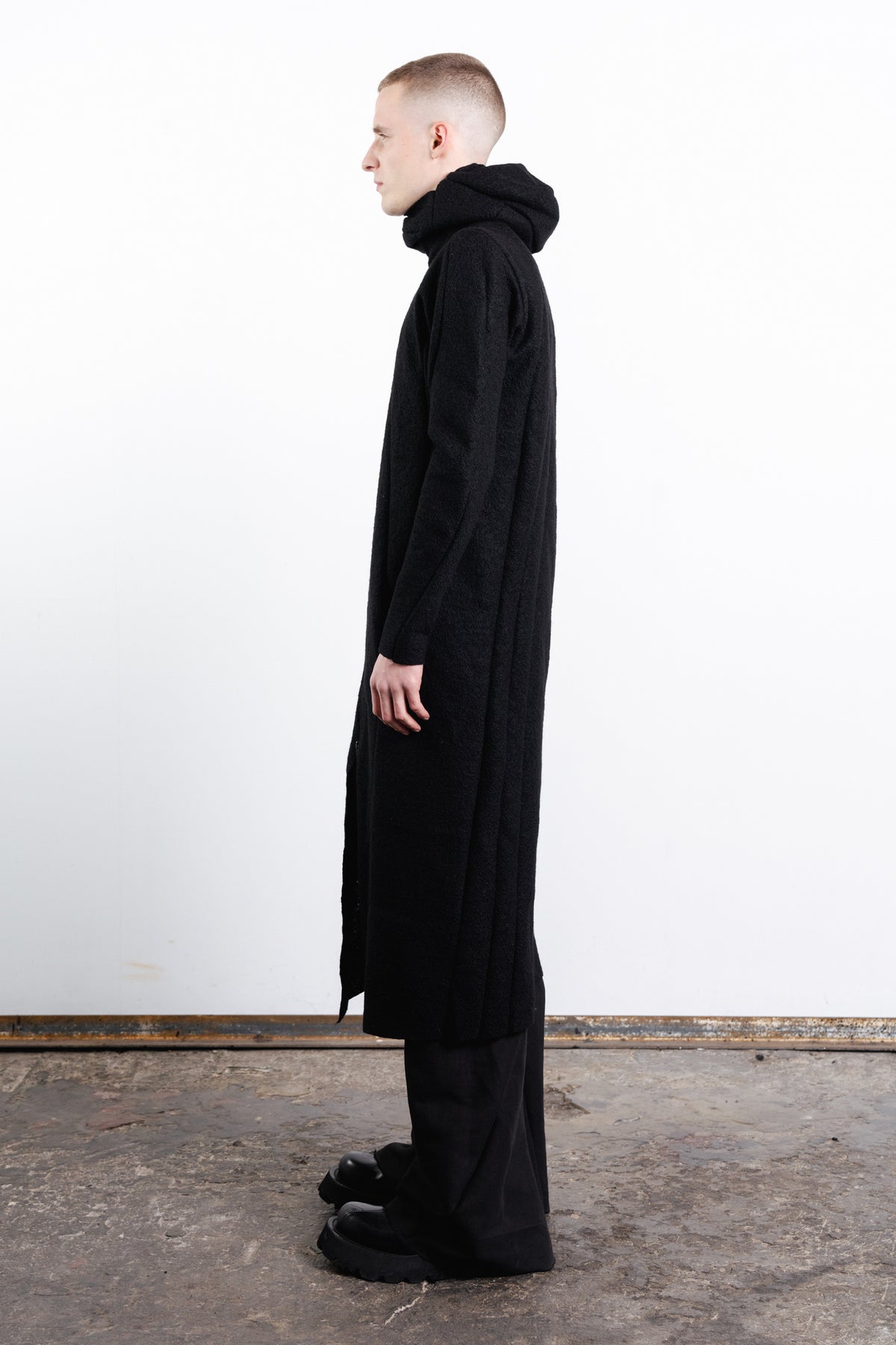 DISTORTION EXTENDED HOODIE W/ ZIP