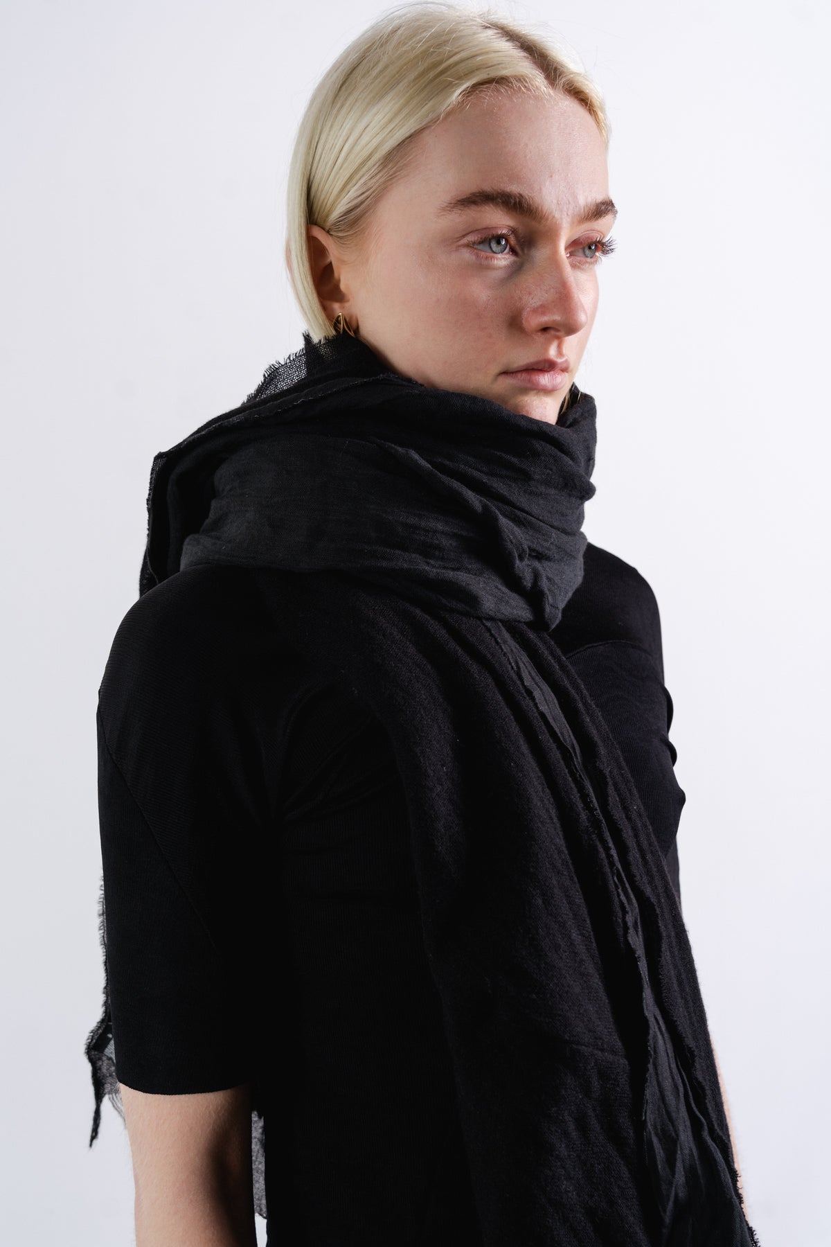 DISTORTION DOUBLE FACE SCARF