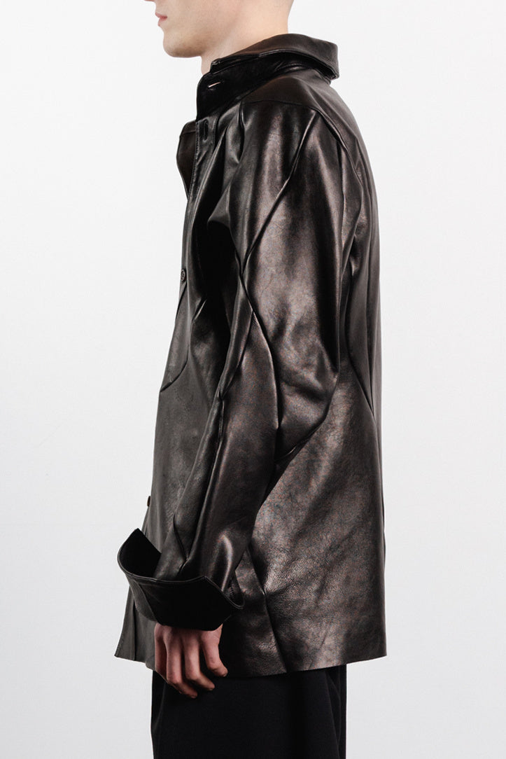 DISTORTION BUTTON DOWN SHIRT