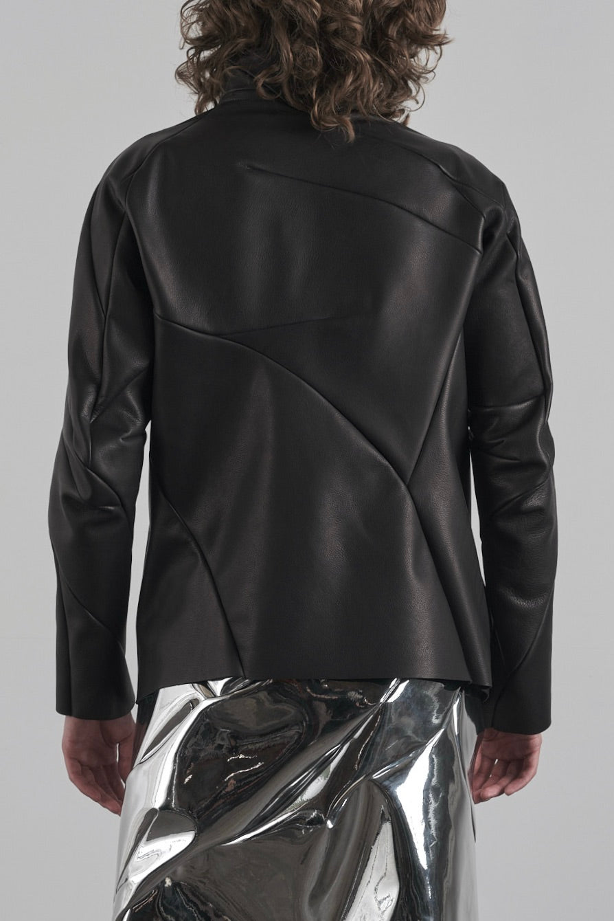 DISTORTION SHORT WIDE JACKET – Jacket, LEON EMANUEL BLANCK