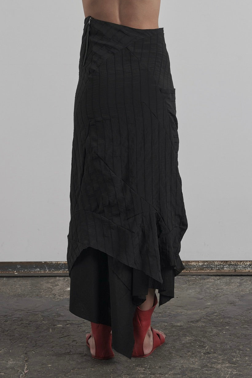 DISTORTION KNEE SKIRT – Skirt, LEON EMANUEL BLANCK