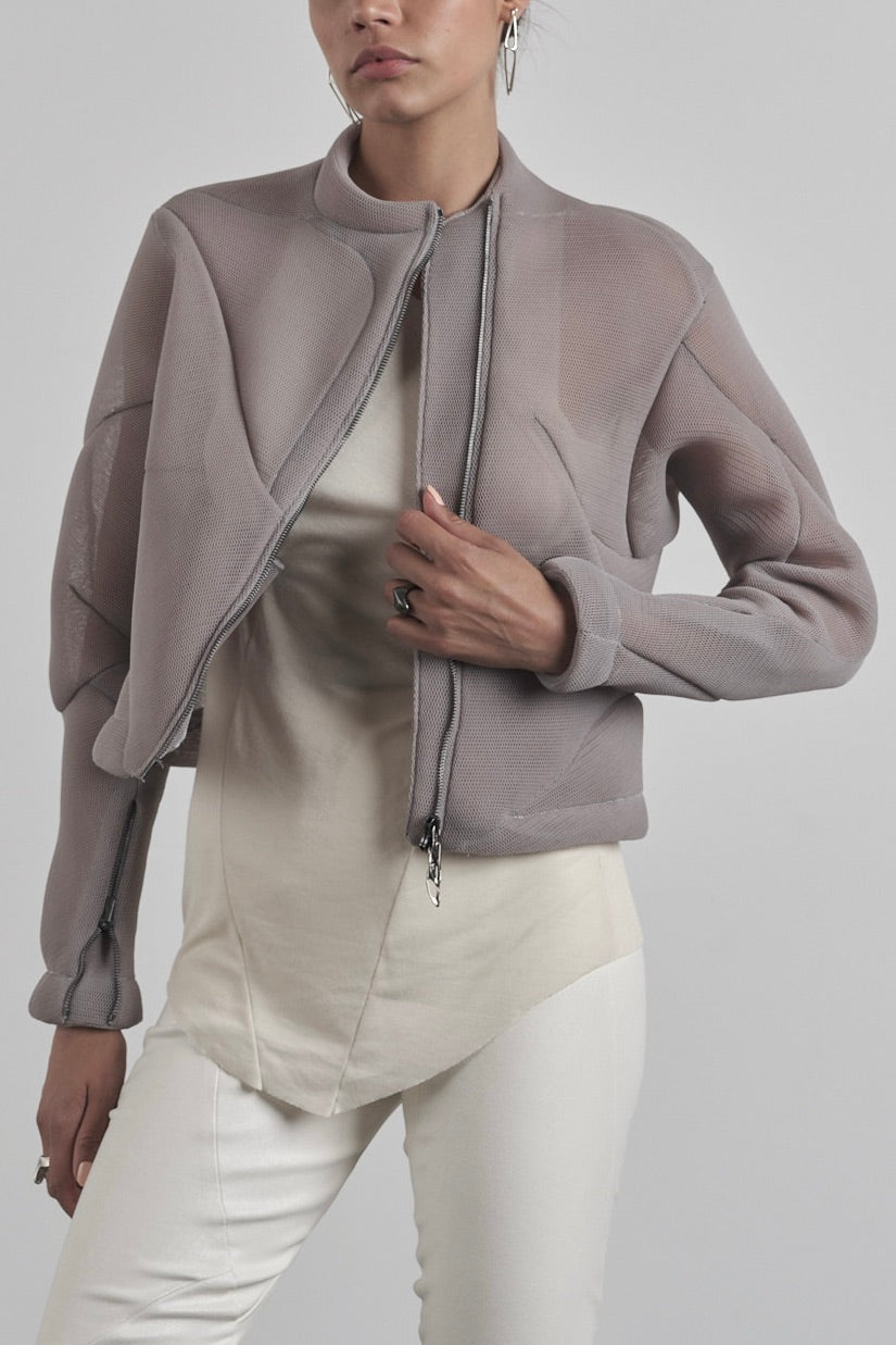 DISTORTION BOMBER JACKET – Jacket, LEON EMANUEL BLANCK