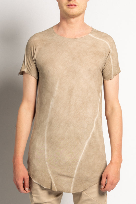 DISTORTION CURVED T-SHIRT