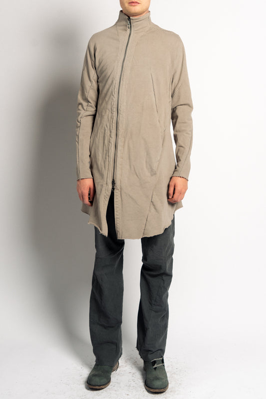 DISTORTION LONG TURTLENECK ZIPPED