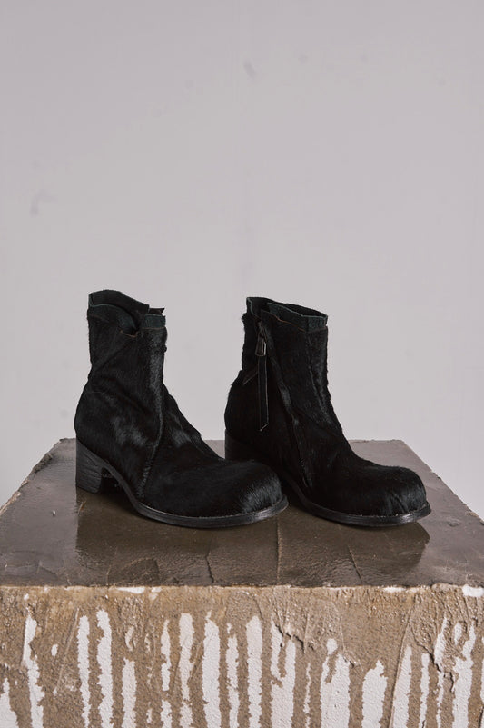 DISTORTION HEELED ANKLE BOOT