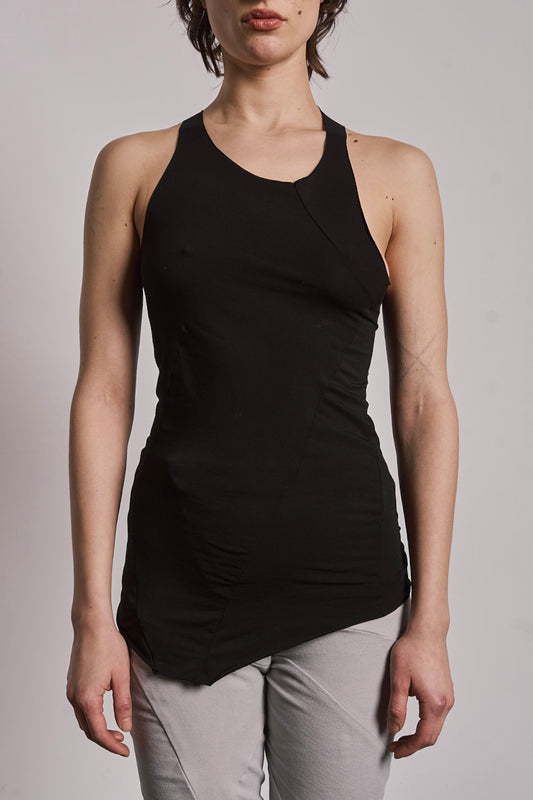 DISTORTION FITTED TANK TOP