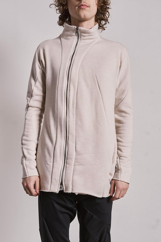 DISTORTION SHORT TURTLENECK ZIPPED