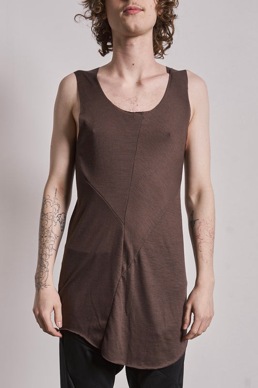 DISTORTION FITTED TANK TOP