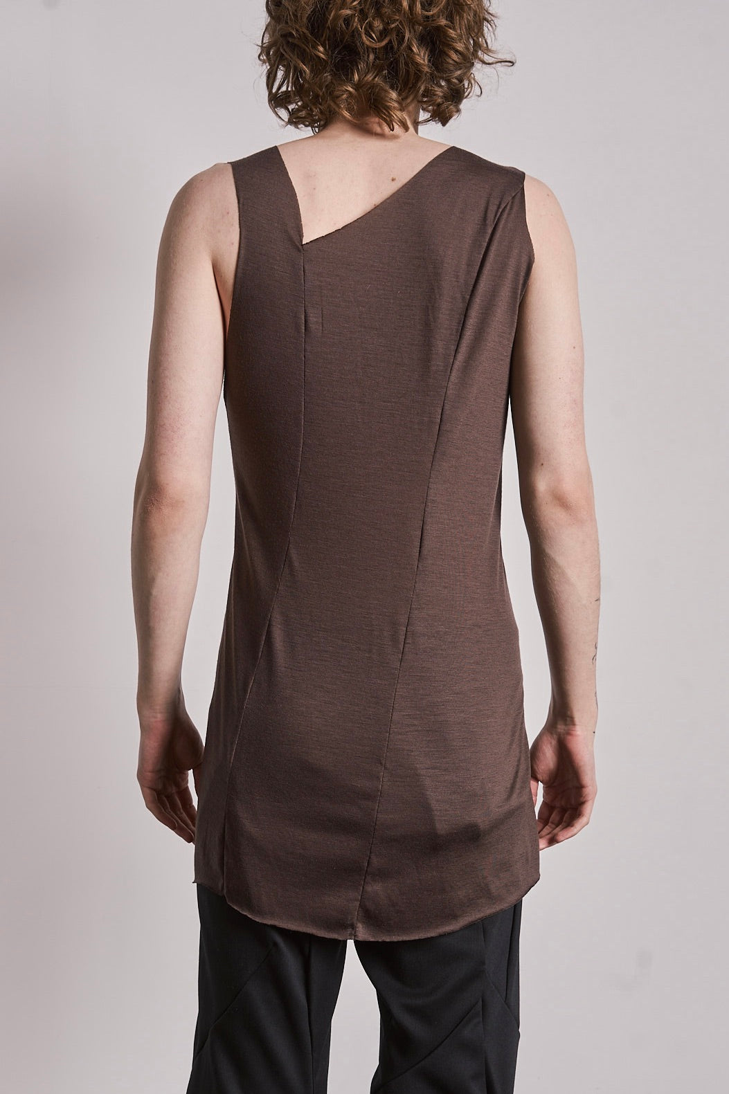 DISTORTION FITTED TANK TOP
