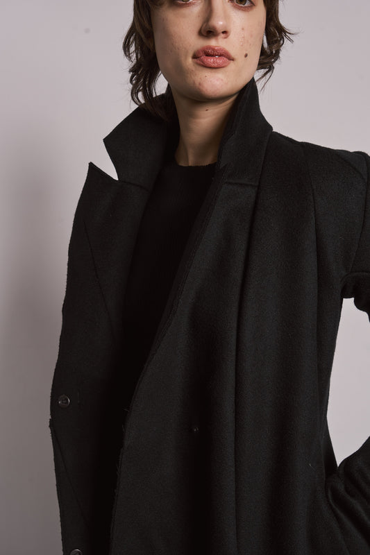DISTORTION LAPEL COAT