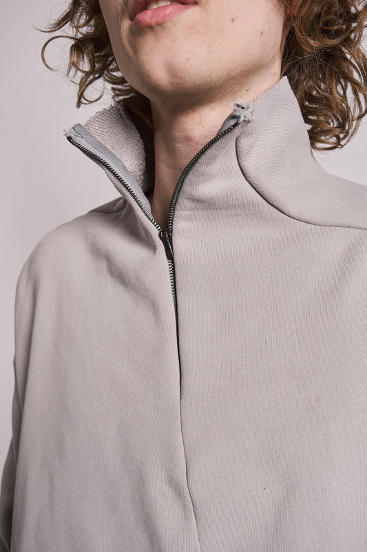 DISTORTION HALF ZIP SWEATER