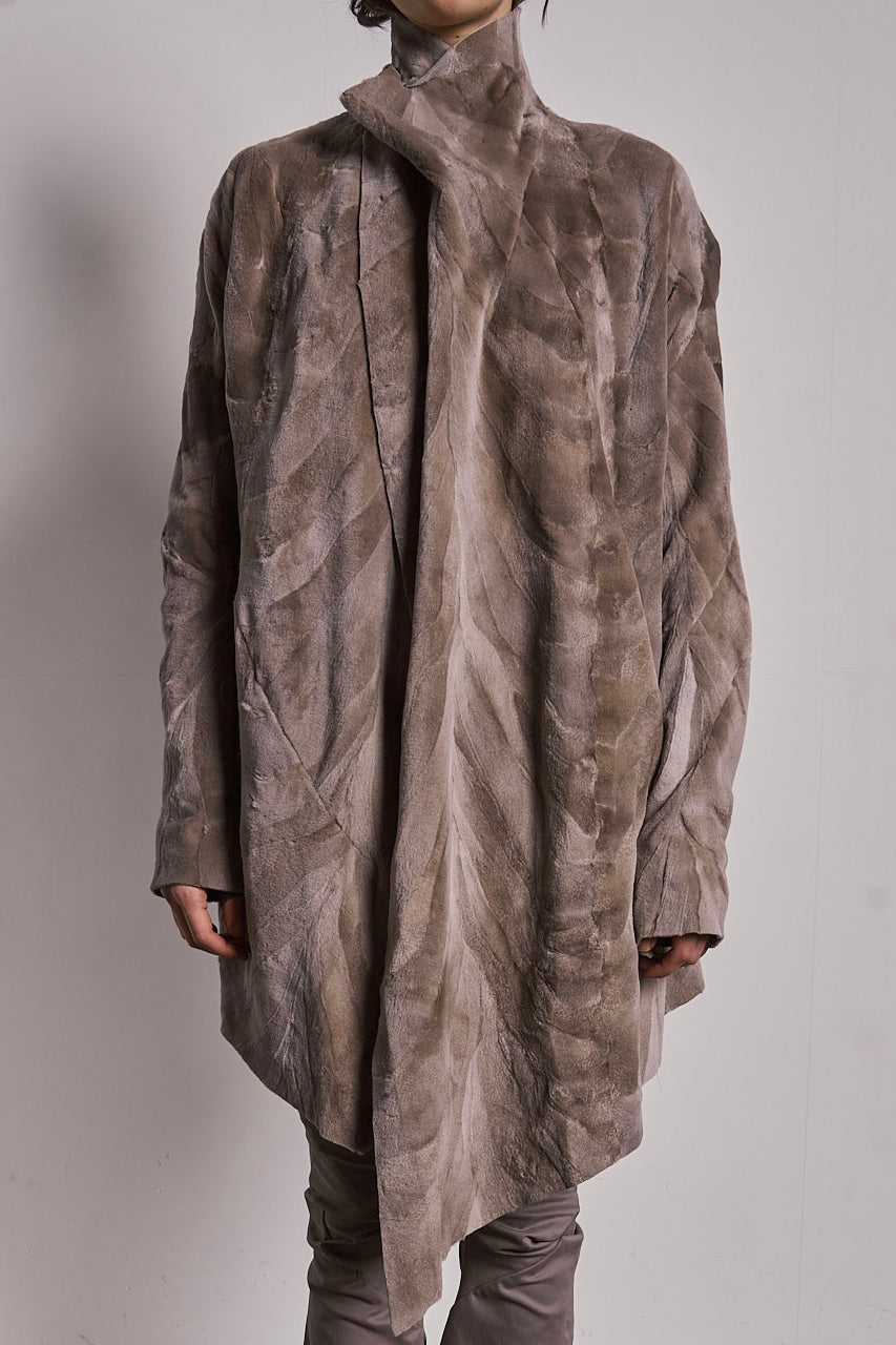 DISTORTION FOLDOVER COAT