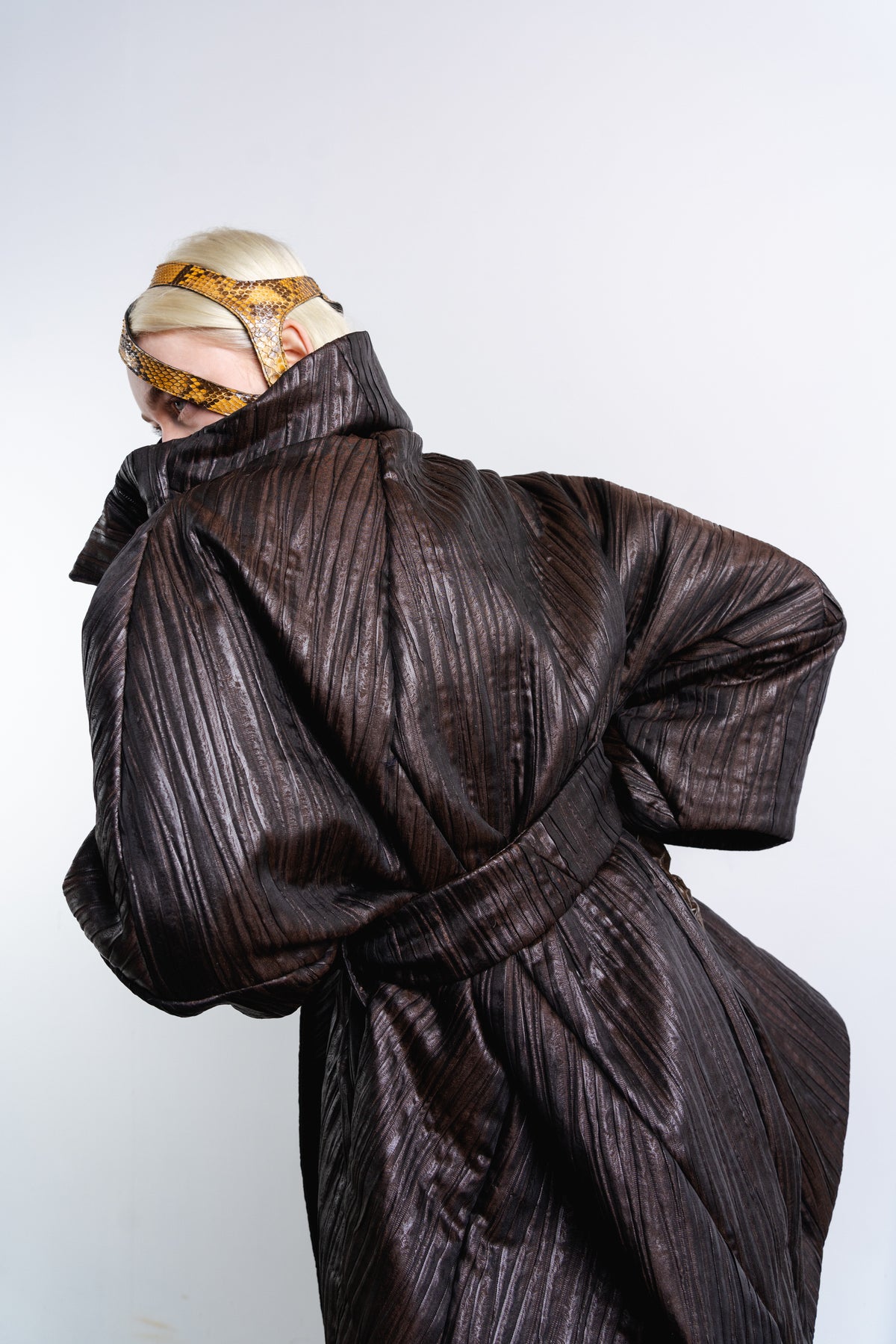 DISTORTION MAXI BOMBER JACKET