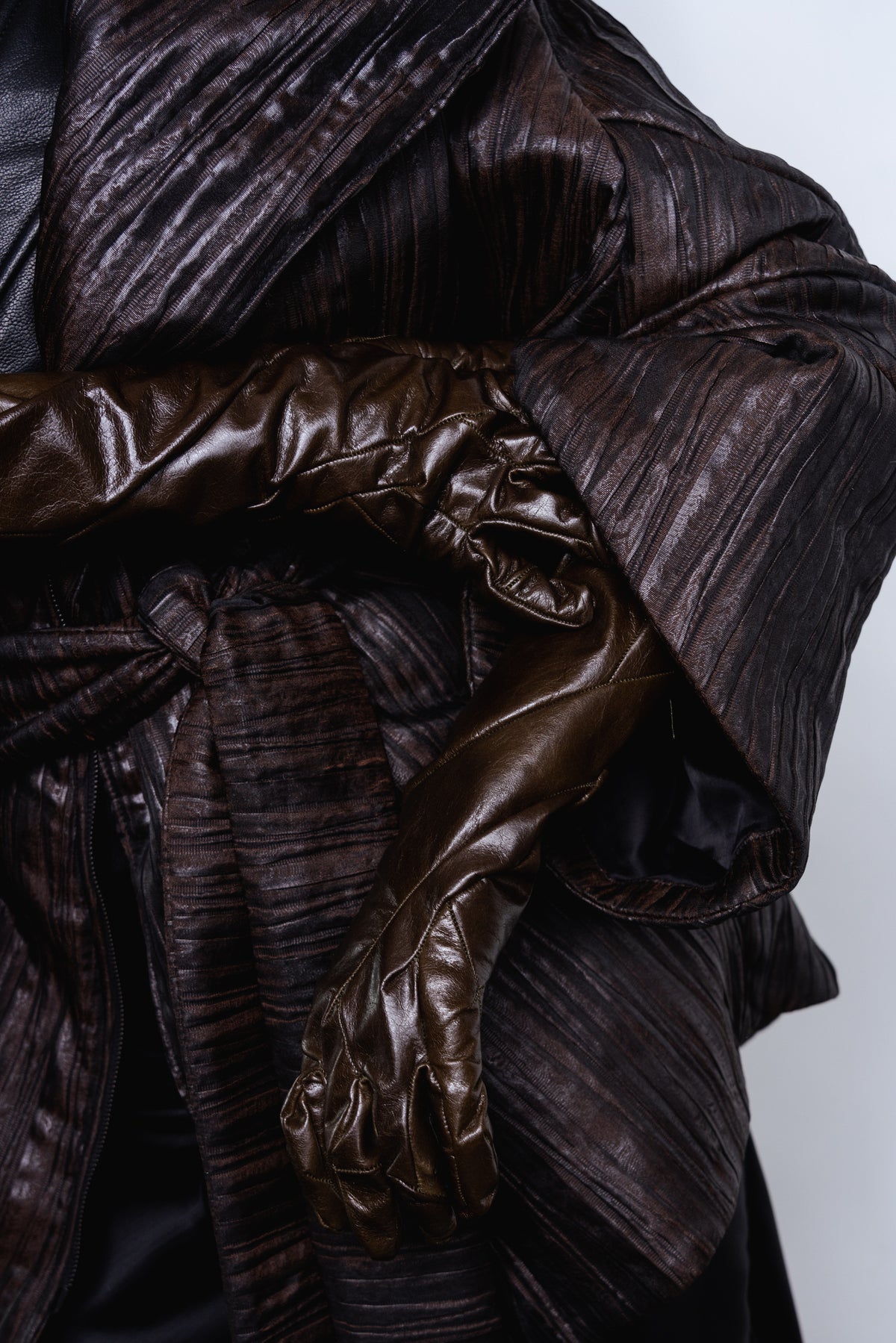 DISTORTION MAXI BOMBER JACKET