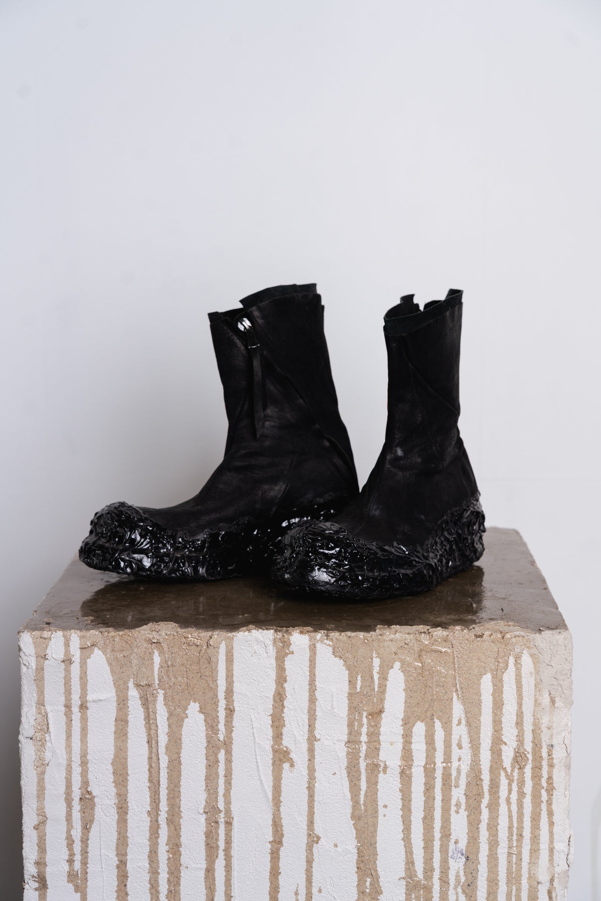 DISTORTION TALL WEDGE BOOT SYMBIOSIS