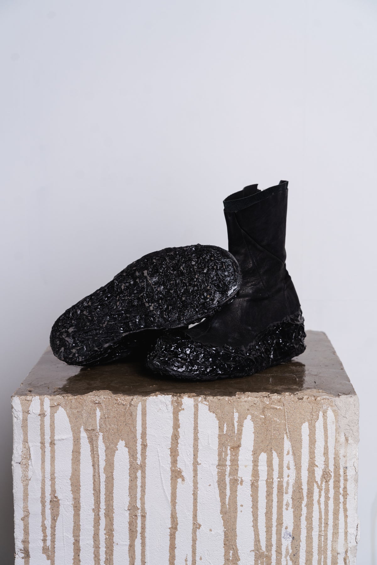 DISTORTION TALL WEDGE BOOT SYMBIOSIS