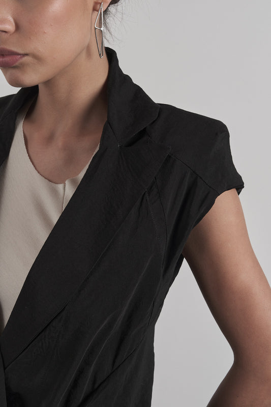 DISTORTION POWER SHOULDER BLAZER – Blazer, LEON EMANUEL BLANCK