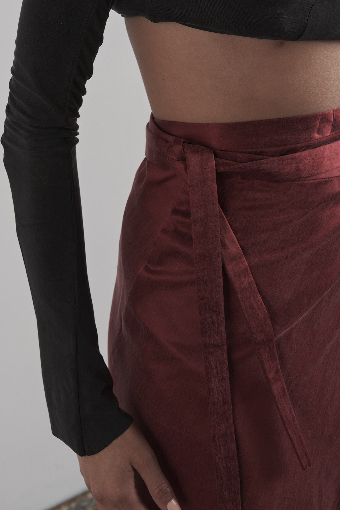DISTORTION WRAP SKIRT – Skirt, LEON EMANUEL BLANCK