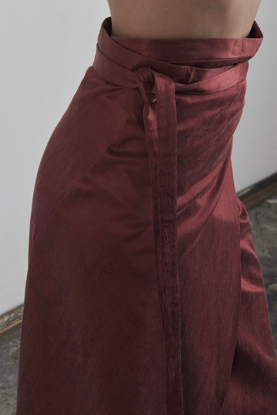 DISTORTION WRAP SKIRT – Skirt, LEON EMANUEL BLANCK